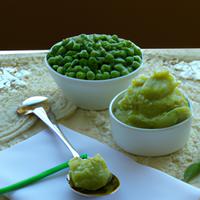 Pea sorbet unsweetened