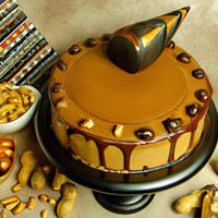 Peanut butter chocolate mousse cake