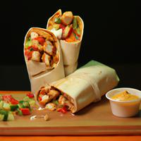 Peri peri chicken wrap