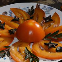 Persimmon slices