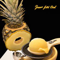 Pineapple flavored ice cream