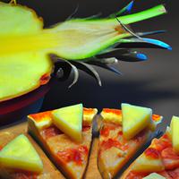 Pineapple pizza slice