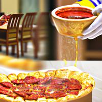 Pizza hut pepperoni pizza large hand tossed