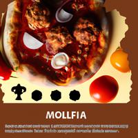 Pizza with meatballs