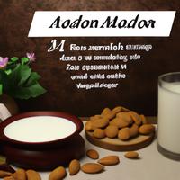 Plain unsweetened almond milk