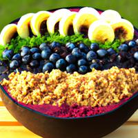 Playa bowl power acai with blueberries