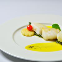 Poached pollock filet