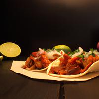 Pork al pastor street taco