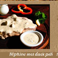 Pork chop with cream sauce