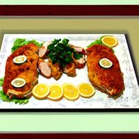 Pork tenderloin breaded and fried