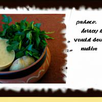 Potato and lovage soup