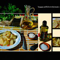 Potatoes fried in olive oil