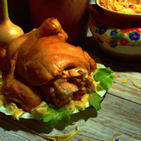 Pulled roast chicken
