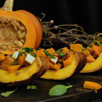 Pumpkin bruschetta