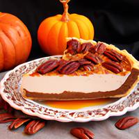 Pumpkin pecan cheesecake