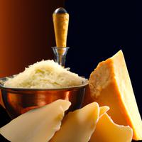 Quarter cup of shredded parmesan cheese