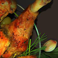 Roast chicken legs