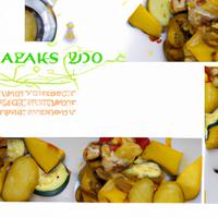 Roasted potato and zucchini