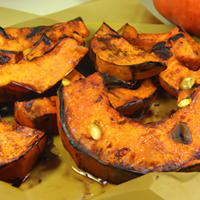 Roasted pumpkin slices