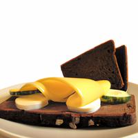 Rye bread sandwich with cheese