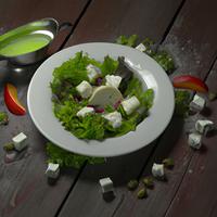Salad with goat cheese