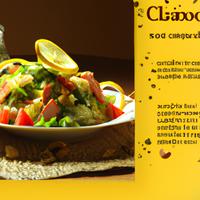Salad with lemon dressing