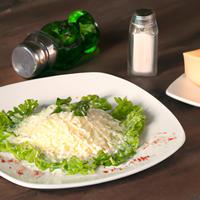 Salad with shredded cheese
