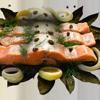 Salmon with skin