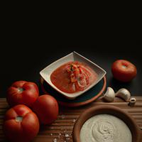 Salsa de tomate y crema