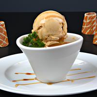 Salt caramel ice-cream