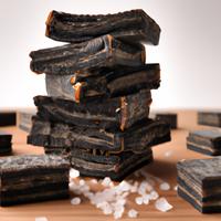 Salty liquorice squares