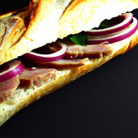 Sandwich fillet on french bread