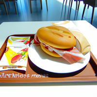 Santorini airport prosciutto panini