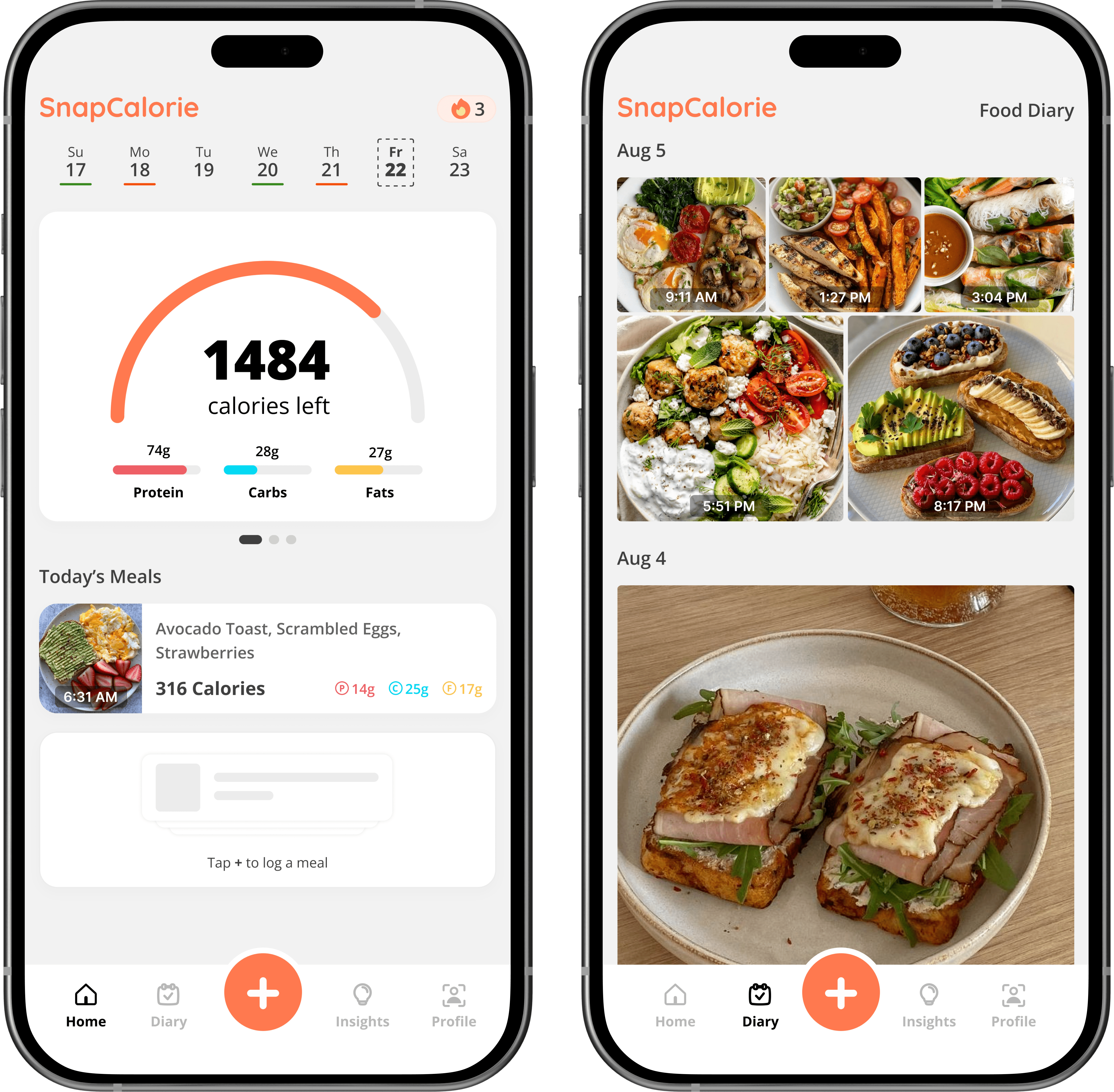 SnapCalorie Screenshot