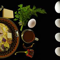 Scrambled whole eggs