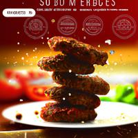 Seasoned all beef pattys
