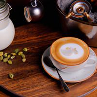 Skim milk flat white