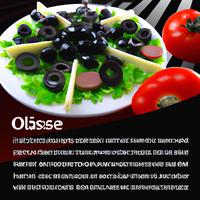 Sliced salad olives
