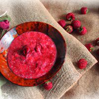 Smashed raspberries