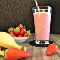 Smoothie aardbei banaan
