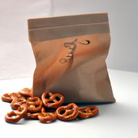 Snack size bag of pretzels