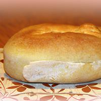 Soft white bread roll