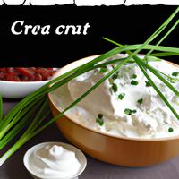 Sour cream and chives cottage cheese