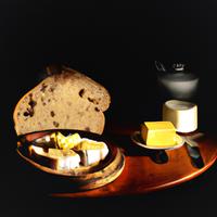 Sourdough bread with butter