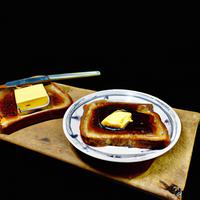 Sourdough toast with butter and vegemite