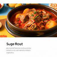 Spicy beef kimchi stew