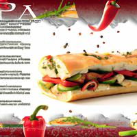 Spicy italian sandwi