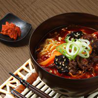 Spicy koren beef noodles and company