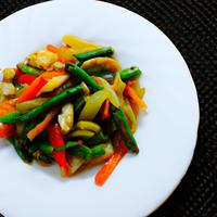 Spicy stir-fried vegetables