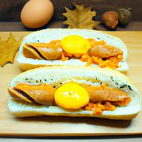 Spicy weenie egg sandwiches
